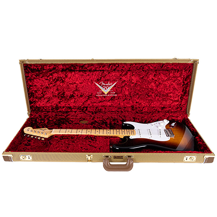 Fender Custom Shop 70th Anniversary 1954 Stratocaster Wide Fade 2 Color Sunburst Elektro Gitar