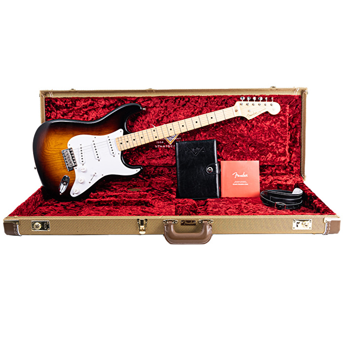Fender Custom Shop 70th Anniversary 1954 Stratocaster Wide Fade 2 Color Sunburst Elektro Gitar