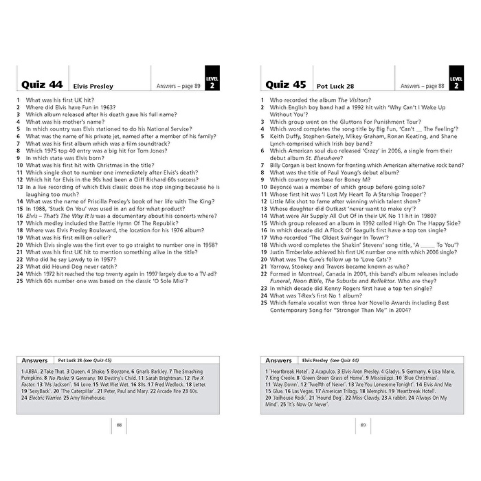 The Pop Music Pub Quiz Book