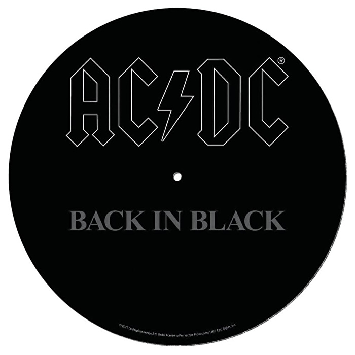 PYRAMID AC/DC Back In Black 12" Slipmat
