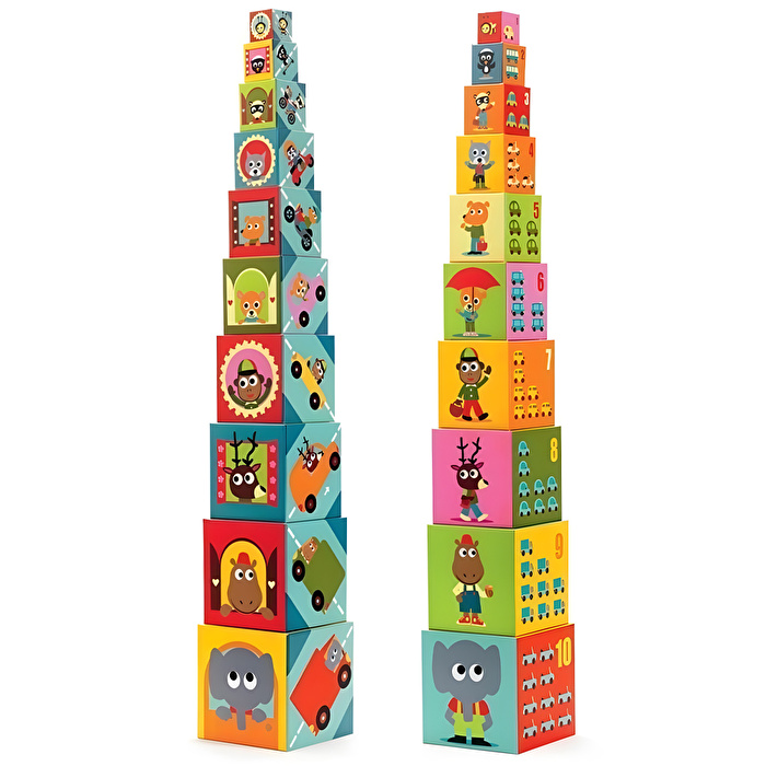 DJECO Küpler 10 Vehicles Blocks