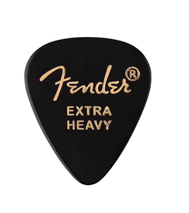 Fender 351 Shape Premium Picks Extra Heavy Siyah (12'li Paket)
