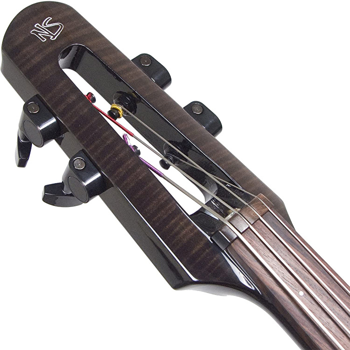 NS DESIGN WAV4C-CO-BK / Transparan Siyah, Polar Piezo Manyetikli, Tripod Stand, Pizz/Arco Switch, Coform Klavye Elektro Çello