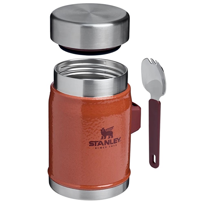 STANLEY The Legendary Food Jar + Spork .4L / 14oz Hammertone Clay