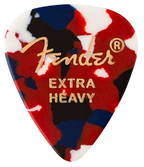 Fender 351 Shape Premium Picks Extra Heavy Confetti (12'li Paket)