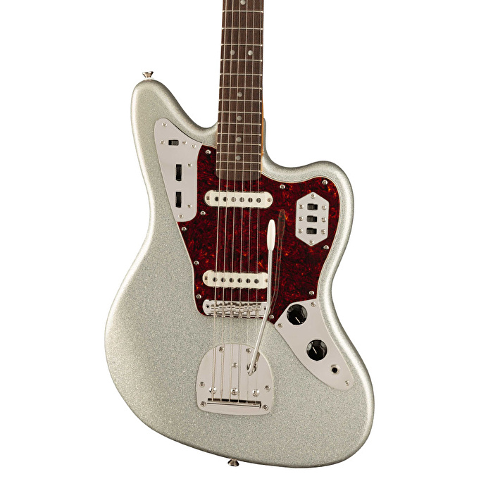 Squier FSR Classic Vibe 60s Jaguar Tort PG Laurel Klavye Silver Sparkle Matching Headstock Elektro Gitar