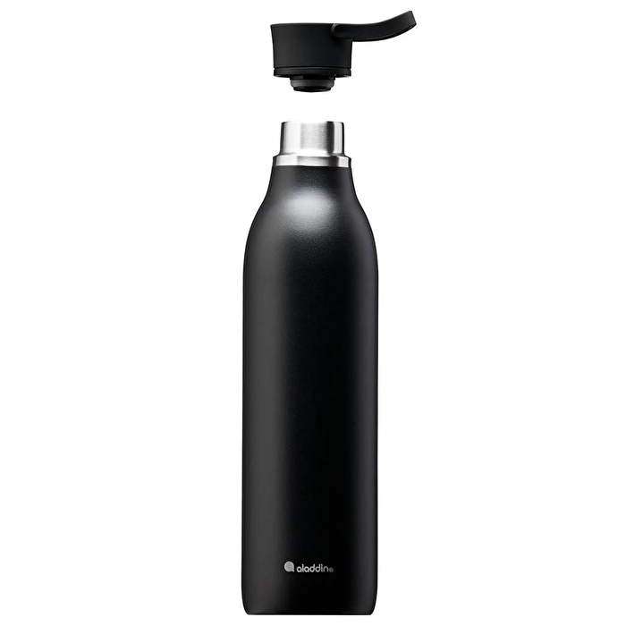 ALADDIN 0.6L CityLoop Thermavac™ eCycle Stainless Steel - Çelik Su Termosu - Siyah