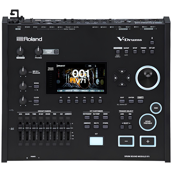 ROLAND VAD716 V-Drums Acoustic Design Gloss Ebony Elektronik Davul Seti