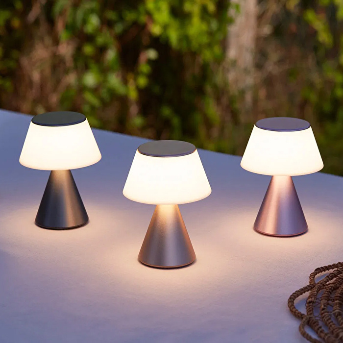 LEXON Luma M Led Lamba Metalik Gri