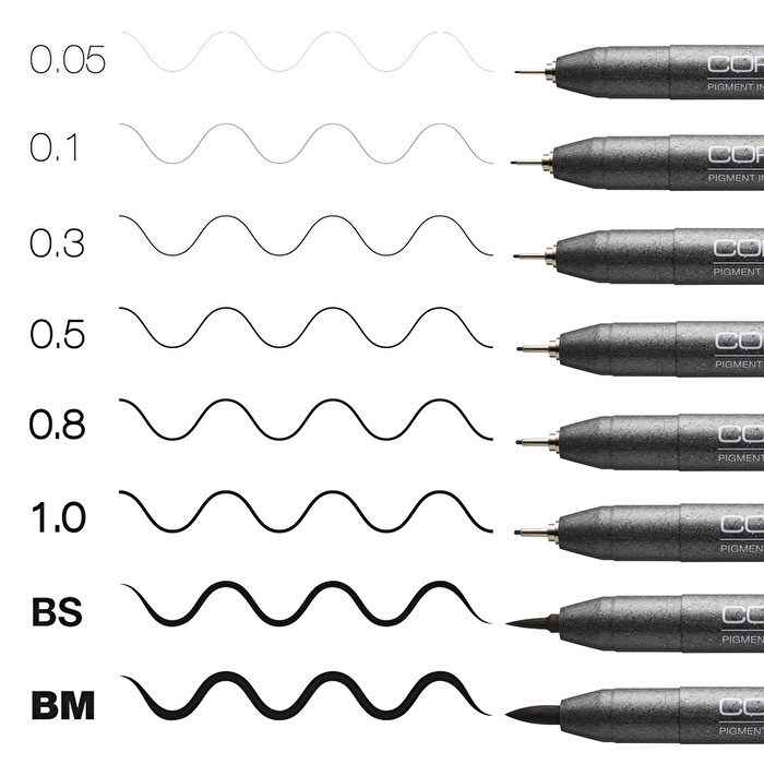 COPIC Multiliner Classic 8'li Kalem Seti B