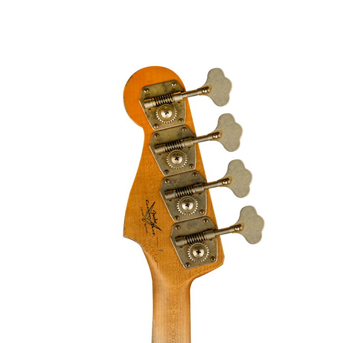 Fender Custom Shop Limited Edition 1960 Jazz Bass Relic Gülağacı Klavye Super Faded Aged Sonic Blue Bas Gitar