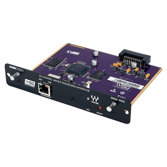 KLARK TEKNIK DN32-WSG Genişleme Kartı 32-Kanal Düşük Gecikmeli AoIP in WAVES SoundGrid Networks
