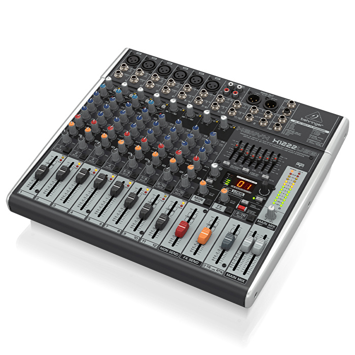 BEHRINGER X1222USB 12-Kanal 2/2-Bus Analog Mixer