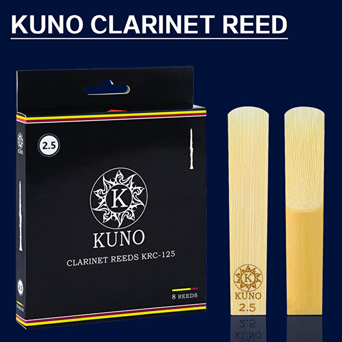 KUNO KRC-125 / 2,5 Numara Klarnet Kamışı - 8'li kutu