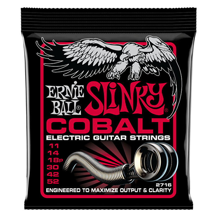 Ernie Ball Burly Slinky Cobalt Elektro Gitar Teli 11-52