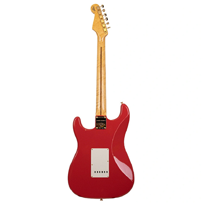 Fender Custom Shop Limited Edition 1959 Stratocaster NOS Birdseye Akçaağaç Sap Gold HW Fiesta Red Elektro Gitar