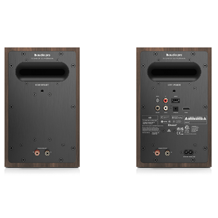 Audio Pro A28 Walnut Aktif Raf Tipi Multiroom Akıllı Ev Hoparlörü(Çift)