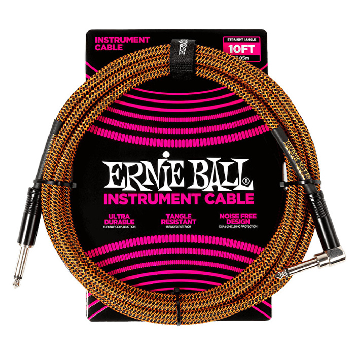 ERNIE BALL Enstrüman Kablosu 10Ft - Turuncu