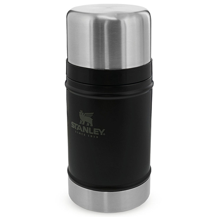 STANLEY 0.7L Classic Legendary Food Jar - Klasik Yemek Termosu - Siyah Matara