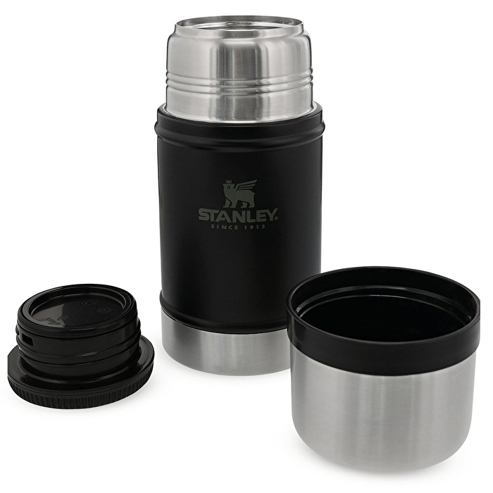 STANLEY 0.7L Classic Legendary Food Jar - Klasik Yemek Termosu - Siyah Matara
