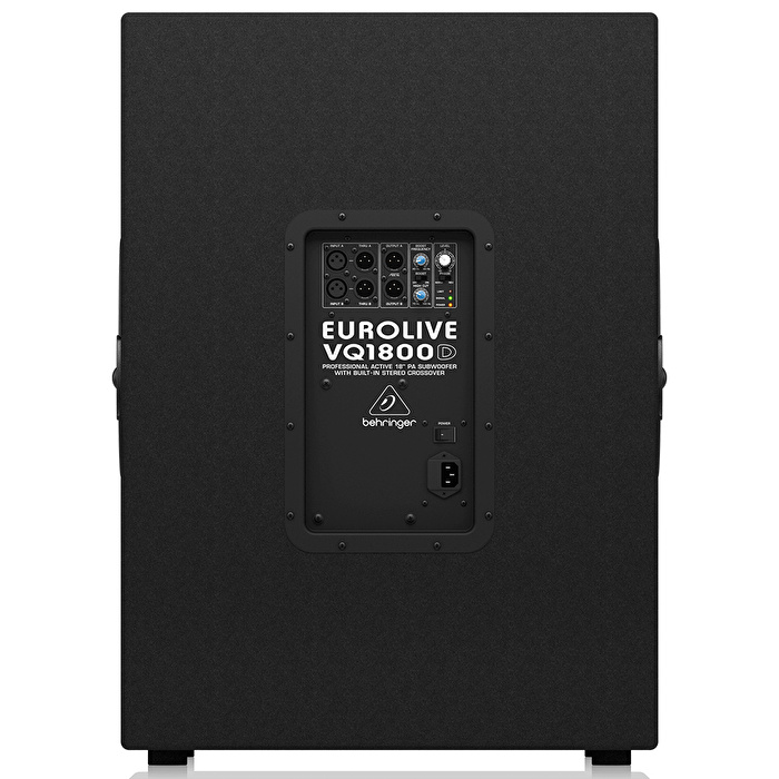 BEHRINGER EUROLIVE VQ1800D Dahili Crossover'lı 18" 500 W Aktif Subwoofer