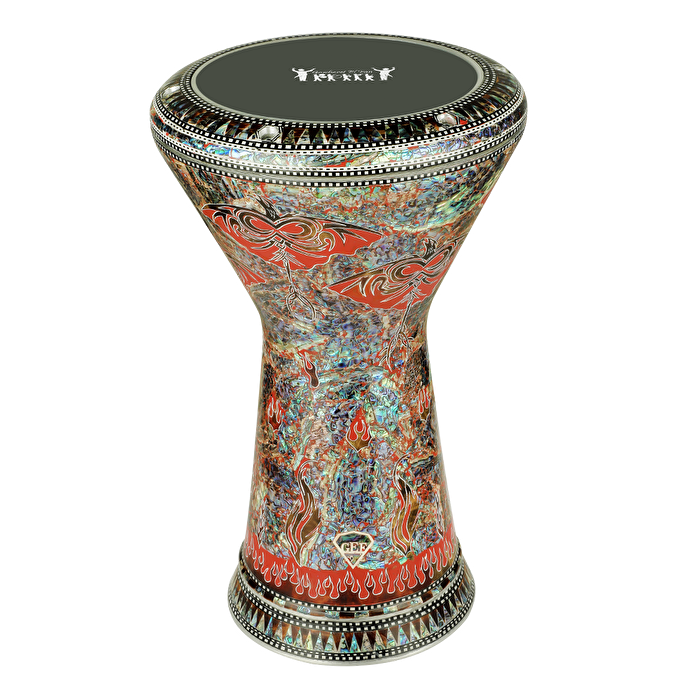 GEF ELFAN ADB23-6519 Kültürel Motifli Darbuka 23cm