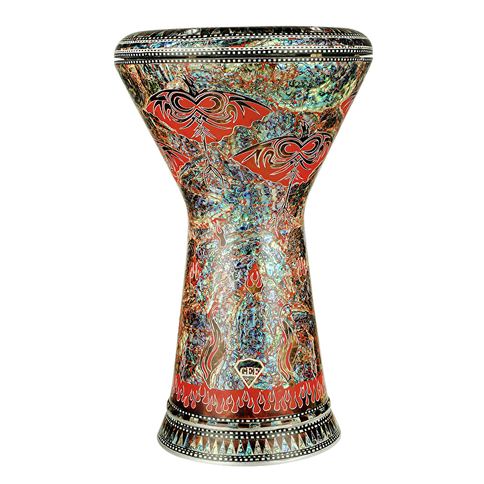 GEF ELFAN ADB23-6519 Kültürel Motifli Darbuka 23cm