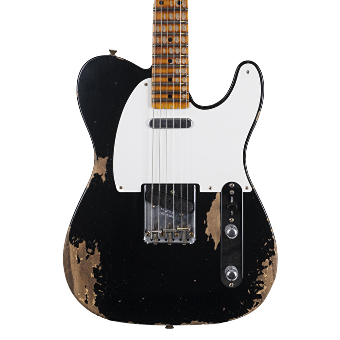 Fender Custom Shop Limited Edition 1954 Telecaster Heavy Relic Aged Black Elektro Gitar
