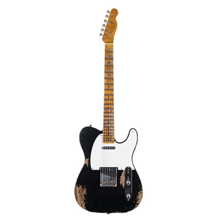Fender Custom Shop Limited Edition 1954 Telecaster Heavy Relic Aged Black Elektro Gitar