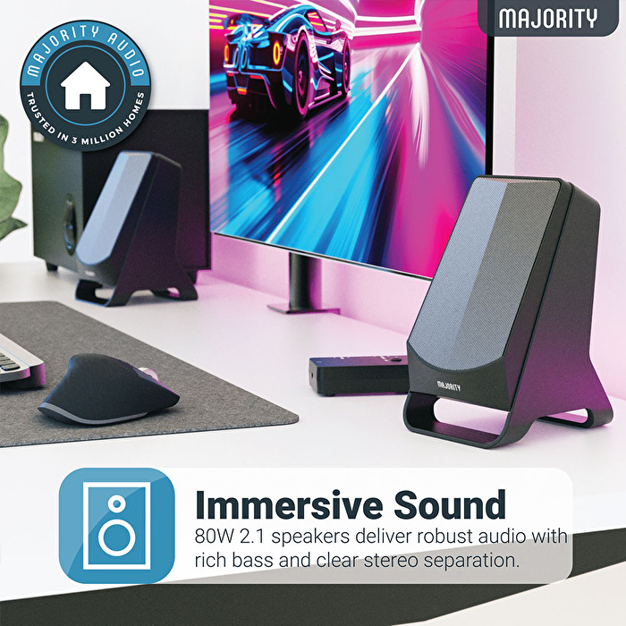 MAJORITY Dx30 Bilgisayar Hoparlörü 2+1 (Bluetooth)