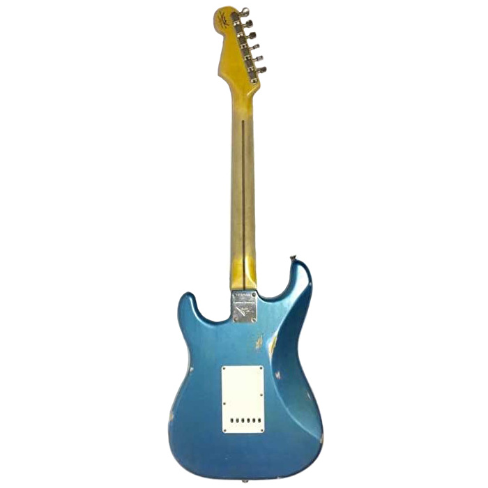 Fender Custom Shop 1955 Stratocaster Relic Maple Fingerboard, Aged Lake Placid Blue Elektro Gitar