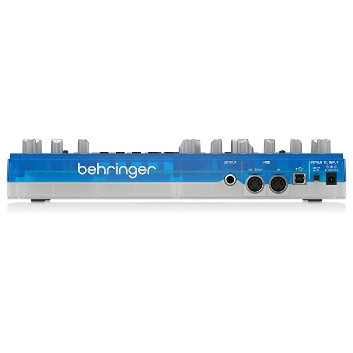 BEHRINGER TD-3-BB Analog Bass Line Synthesizer (Transparan Mavi)