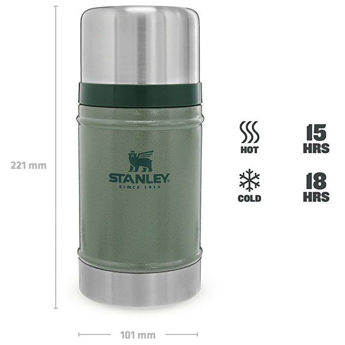 STANLEY 0.7L Classic Legendary Food Jar - Klasik Yemek Termosu - Yeşil Matara