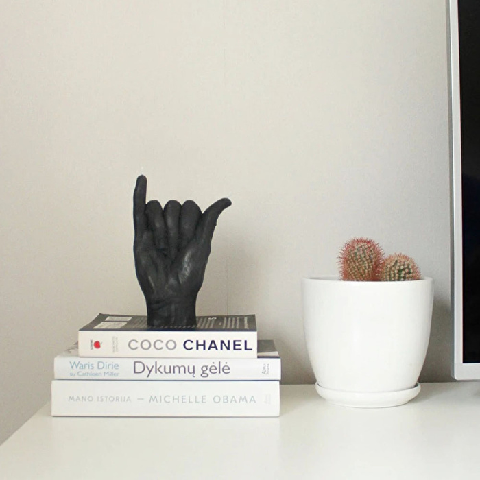 CANDLE HAND Shaka Mum Siyah