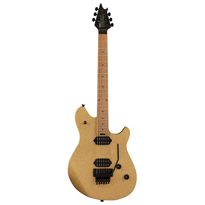 EVH Wolfgang WG Standard Fırınlanmış Akçaağaç Klavye Gold Sparkle Elektro Gitar