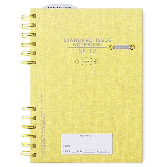 DESIGNWORKS INK Standard Issue Spiralli Defter Ochre