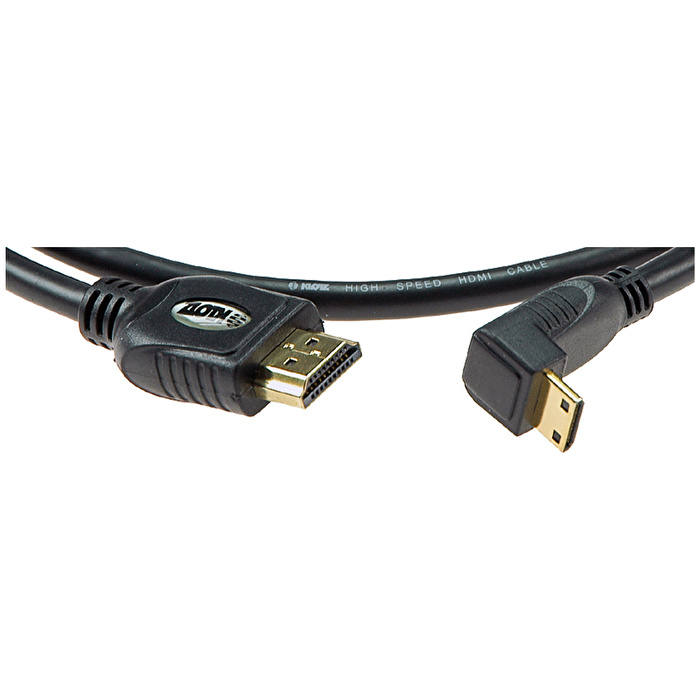 Klotz Açılı C-Plug LSU - A-Plug HDMI Yüksek Hızlı 1mt HDMI Kamera Kablosu