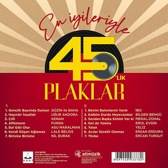 En İyileriyle 45'lik Plaklar