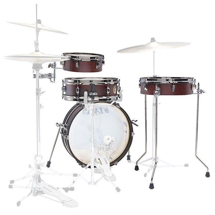 TAMA LJK48PBN-BWW Limited Club-JAM Pancake Burgundy Walnut Wrap 4 Parça (18B/10T/13F/12S) Akustik Davul Seti