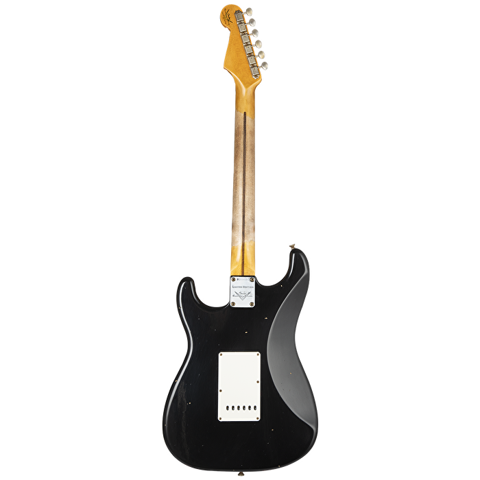 Fender Custom Shop W21 Limited Edition 1957 Stratocaster Journeyman Relic Akçaağaç Klavye Aged Black Elektro Gitar