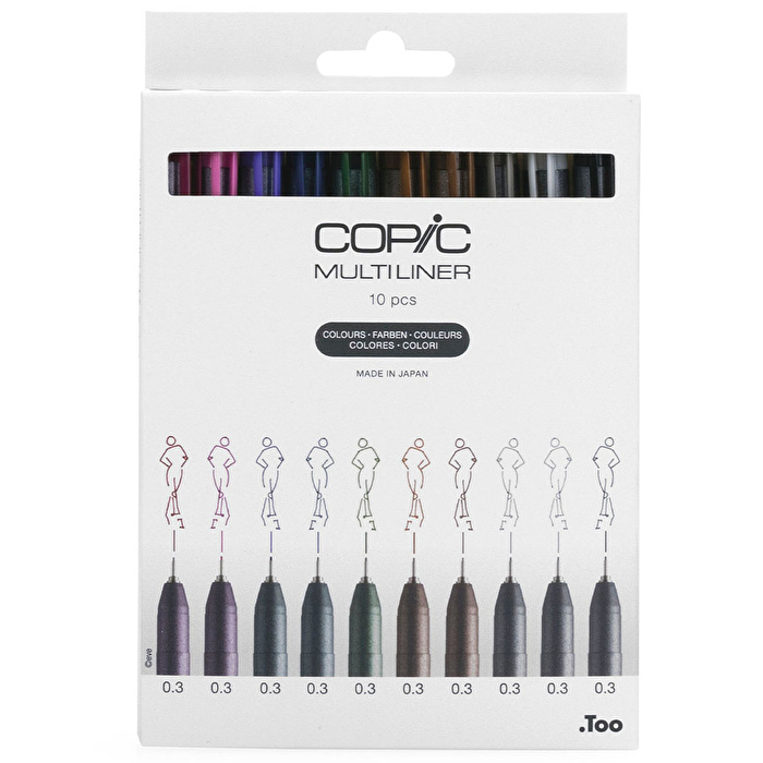 COPIC Multiliner Classic Color 10'lu Kalem Seti