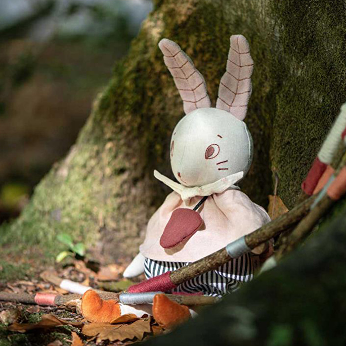 MOULIN ROTY Müzikli Peluş Oyuncak Tavşan