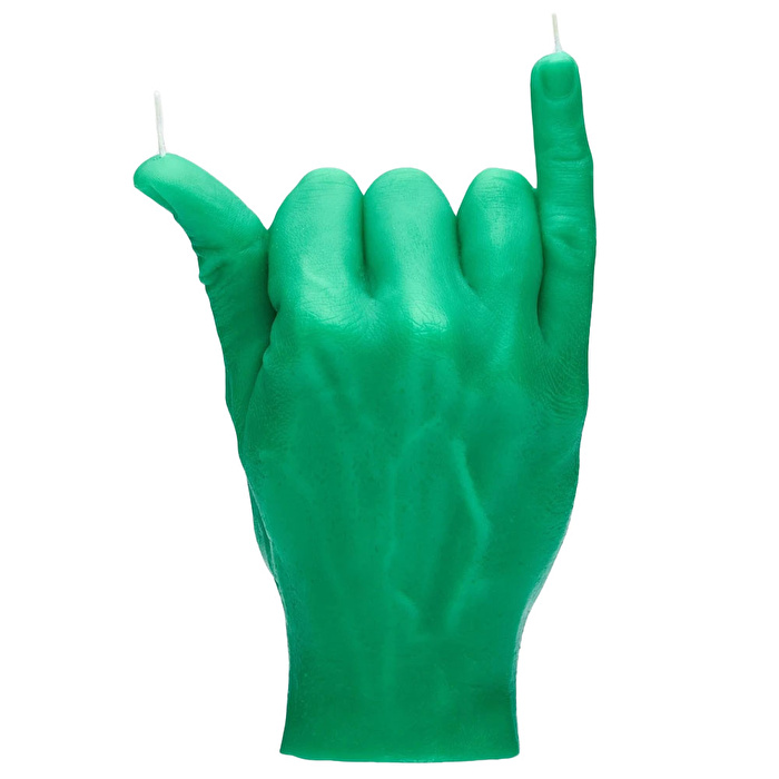 CANDLE HAND Shaka Mum Yeşil