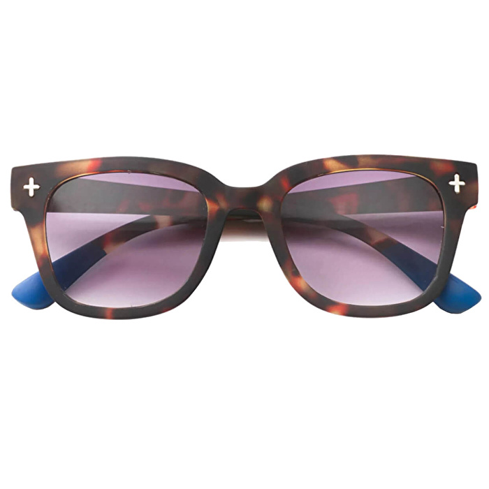 OKKIA Giovanni Klasik Havana Mavisi Siyah Lens Unisex Güneş Gözlüğü Siyah Gri
