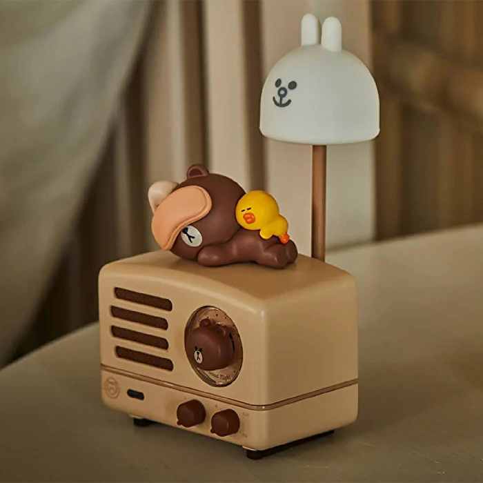 Muzen OTR Metal Linefriends Lambalı Bluetooth Hoparlör ve Radyo Set