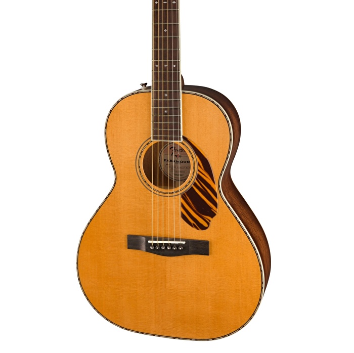 Fender PS-220E Paramount Parlor Ovangkol Klavye Natural Elektro Akustik Gitar