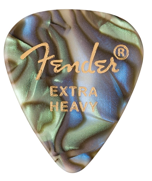Fender 351 Shape Premium Picks Extra Heavy Abalone (12'li Paket)