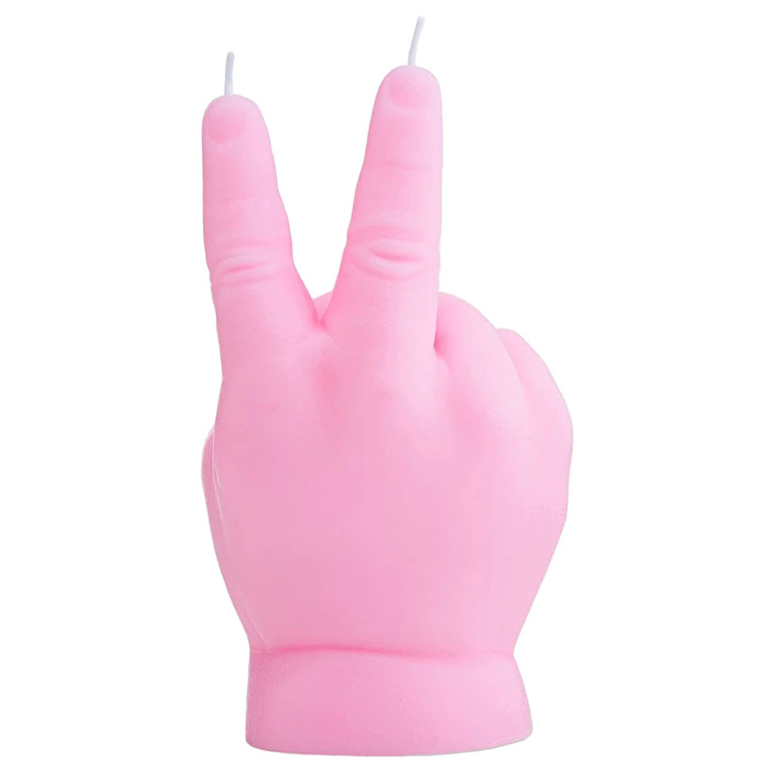 CANDLE HAND Baby Peace Mum Pembe
