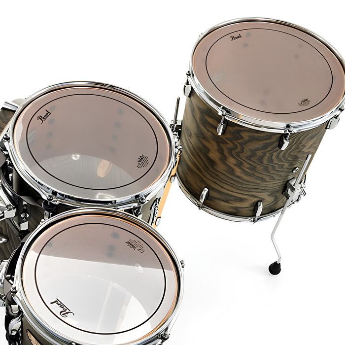 PEARL STS924XSP/C852 Session Studio Select Black Satin Ash 4 Parça (22B/10T/12T/16F) Akustik Davul Seti