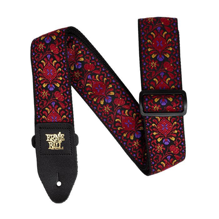 ERNIE BALL Crimson Royal Bloom Jacquard Gitar Askısı